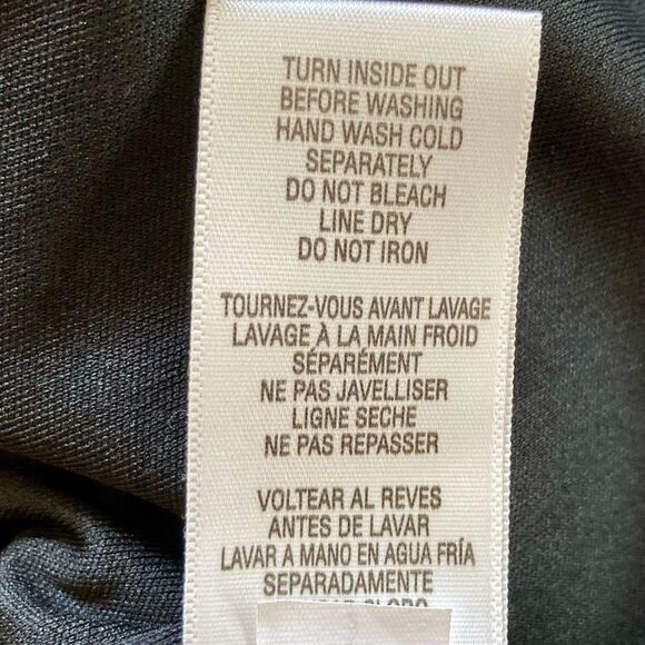 Julia Jordan Fit and Flare Split Neck Mesh Metallic Dress Black Gold Size 10 - Picture 15 of 16